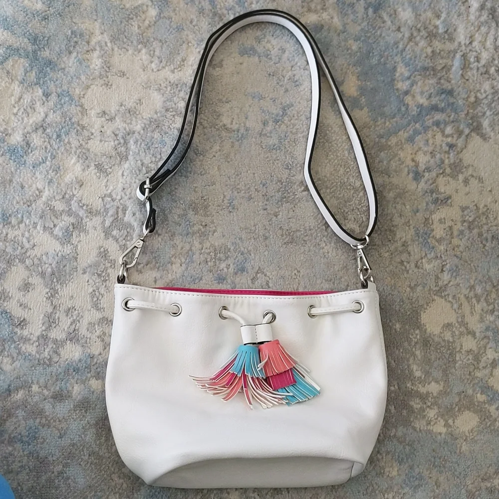 Candie's Faux Leather Tassel Lined Shoulder Bag Pocketbook